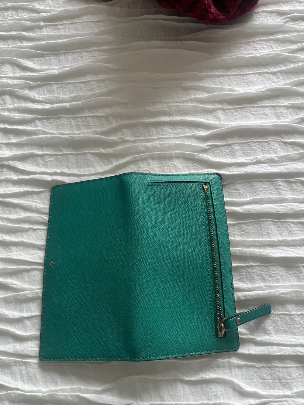 kate spade Emerald Green Saffiano Long Wallet - Picture 4 of 4